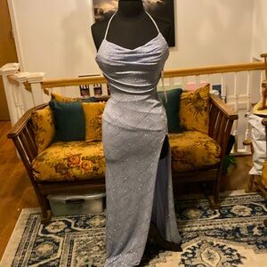 Light blue evening or prom dress junior size 1